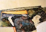 Egon Schiele The Artist-s Mother Sleeping oil painting picture wholesale